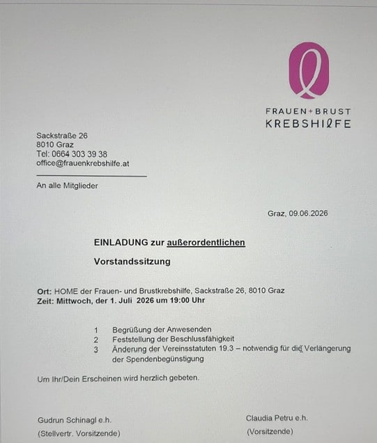 Mitgliedereinladung